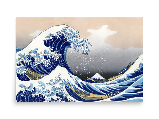 Poster 24x36 de la Grande Vague de Kanagawa